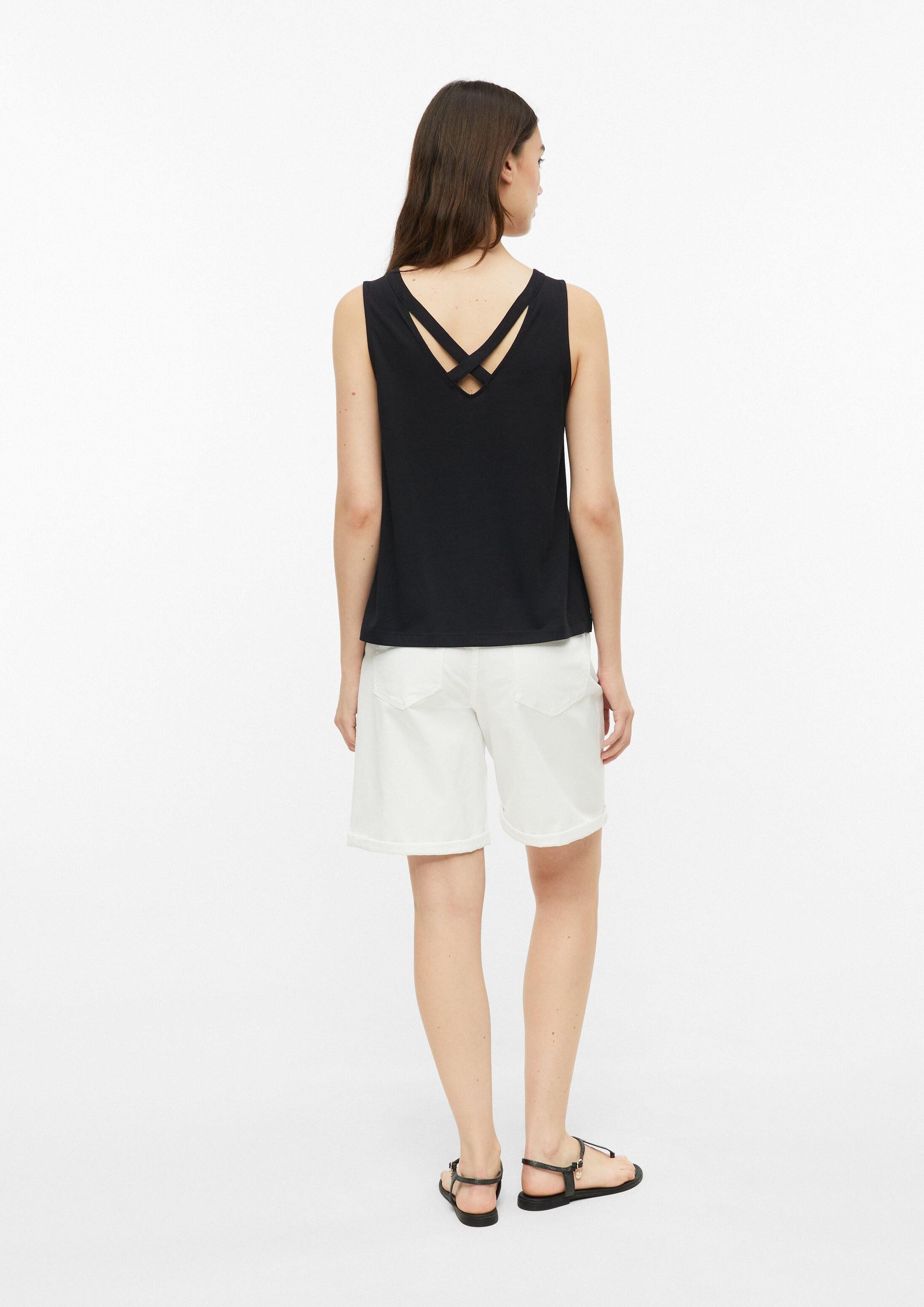 s.Oliver Muscleshirt T-Shirt Jersey-Top mit Rundhalsausschnitt und Rückendetail
