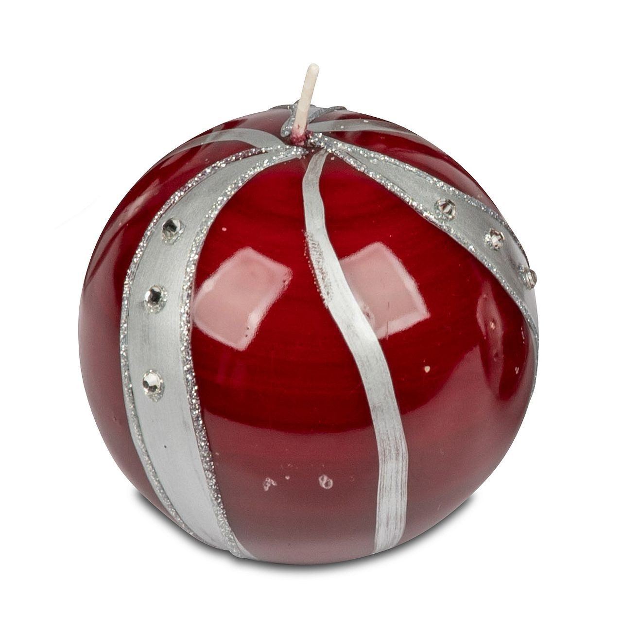 formano Kugelkerze Stimmungsvolle Echtwachskerze Spirale Weiß oder Rot günstig online kaufen