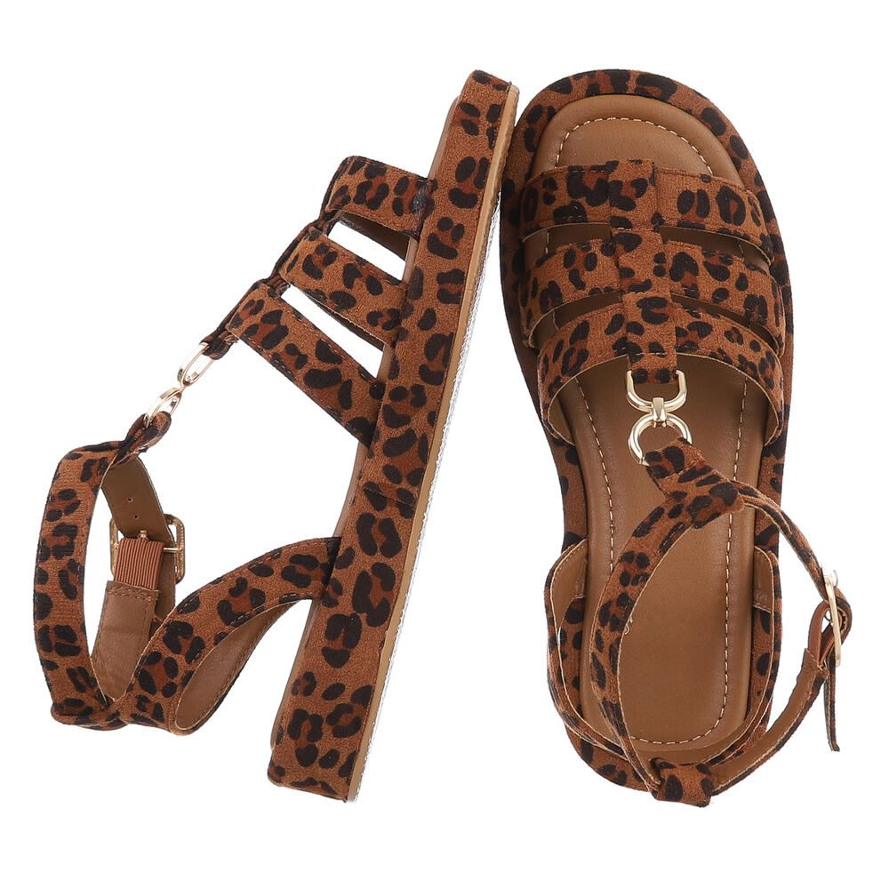 Ital-Design Beige Sandalen mit verstellbaren Riemen günstig online kaufen