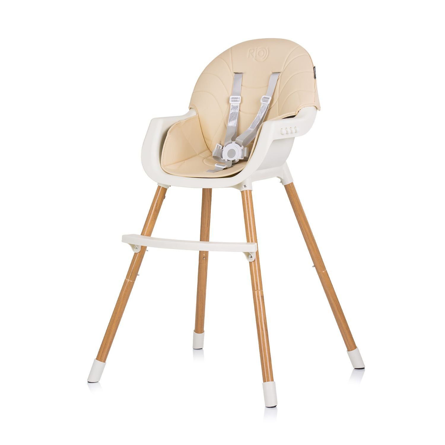 Chipolino Kombihochstuhl Kinderhochstuhl Rio 2 in 1, Kinderstuhl rutschfeste Beine 5-Punkt-Gurt