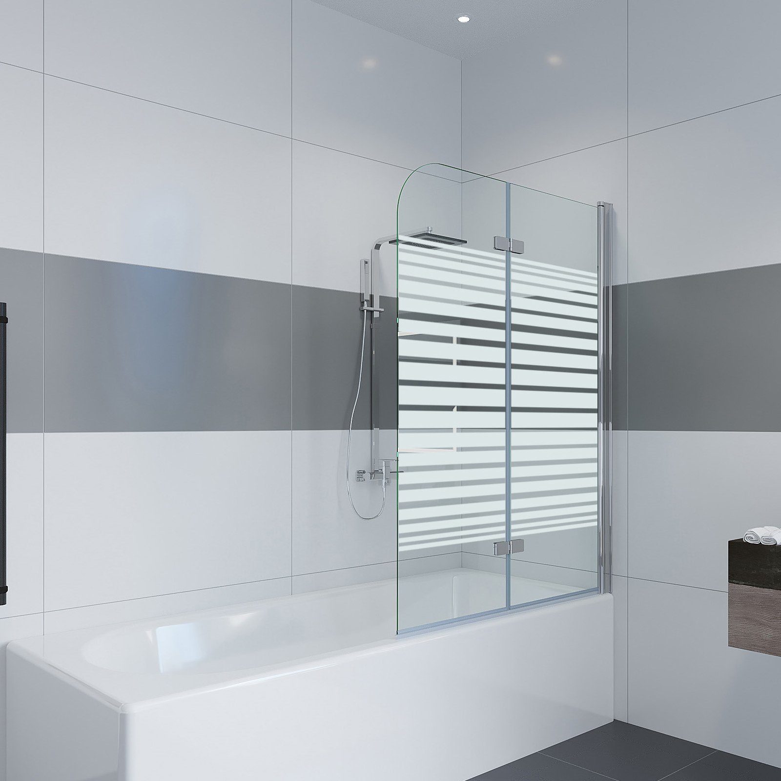 IMPTS Badewannenaufsatz Duschwand für Badewanne Badewannenaufsatz günstig online kaufen