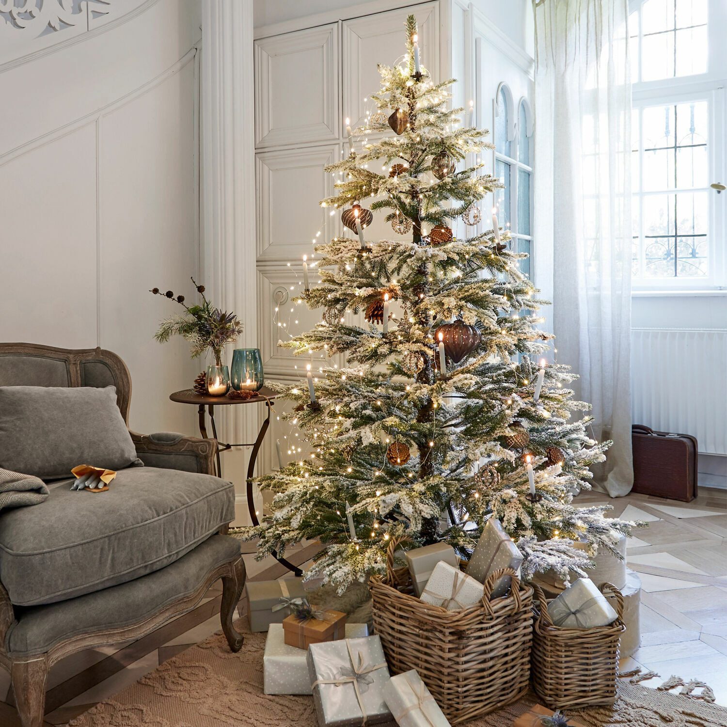 Mirabeau Künstlicher Weihnachtsbaum Weihnachtsbaum Lokossa grün/weiß, none