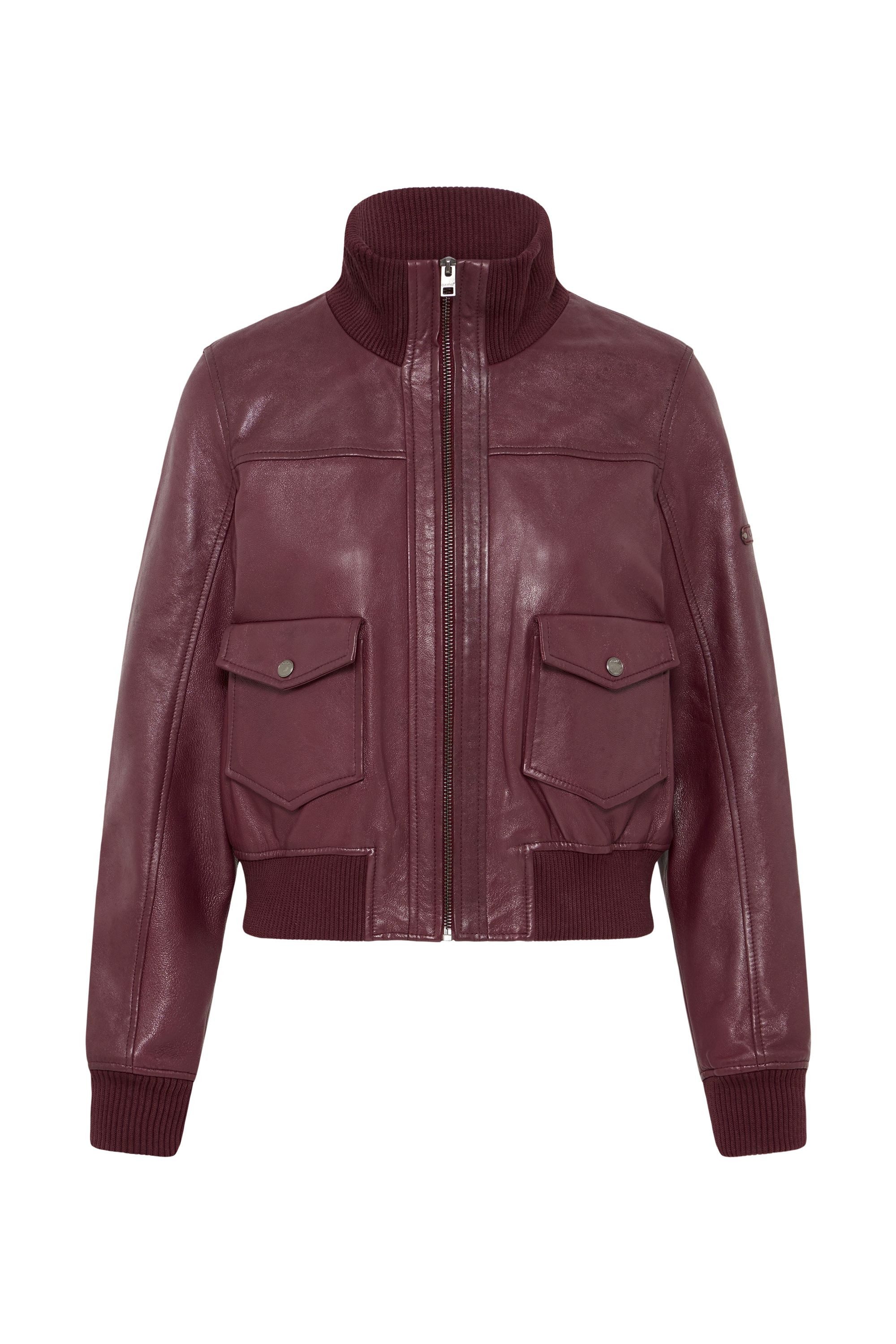 OXMO Lederjacke OXDenny Modische Echtlederjacke im Piloten-Stil günstig online kaufen