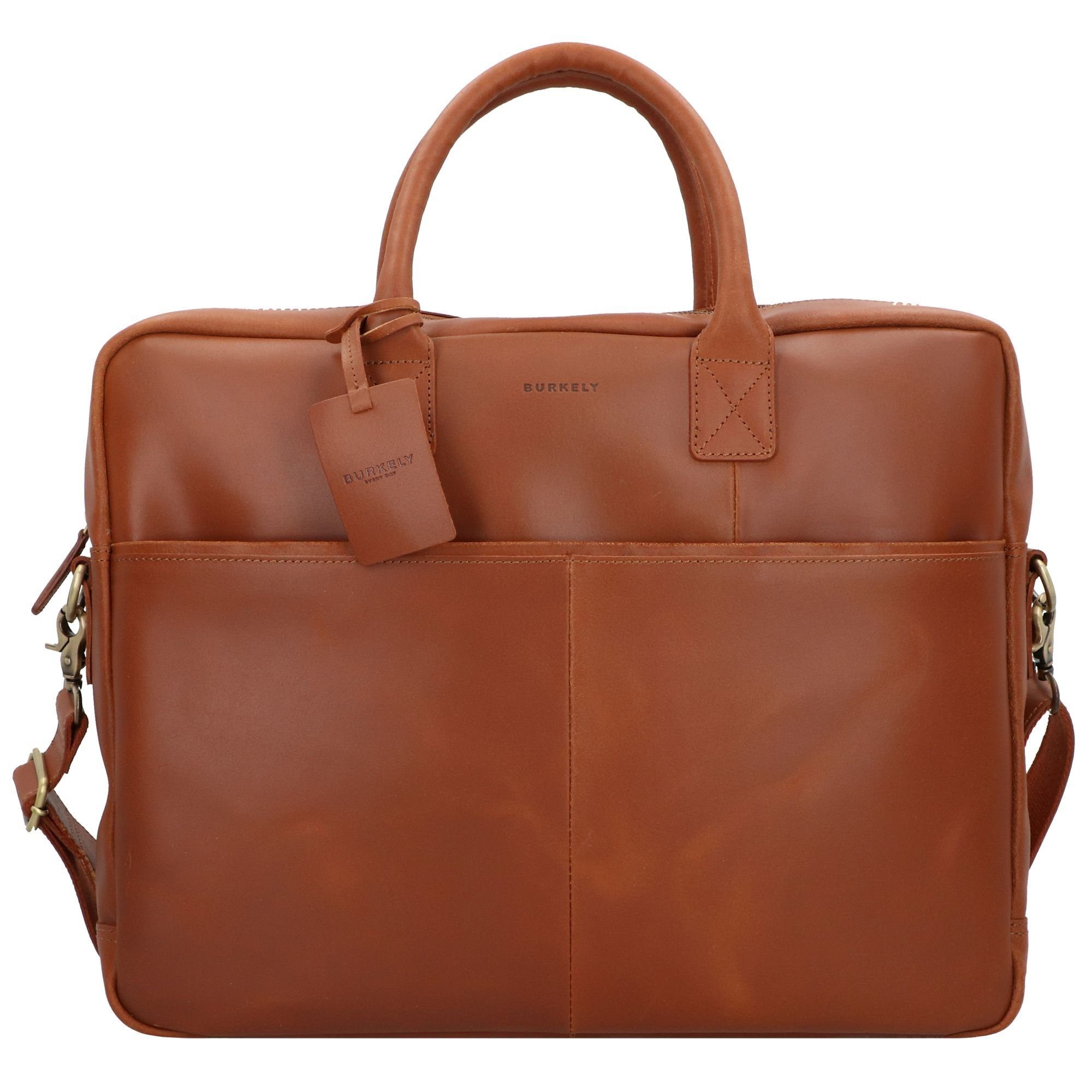 Vintage, Aktentasche Leder cognac Burkely