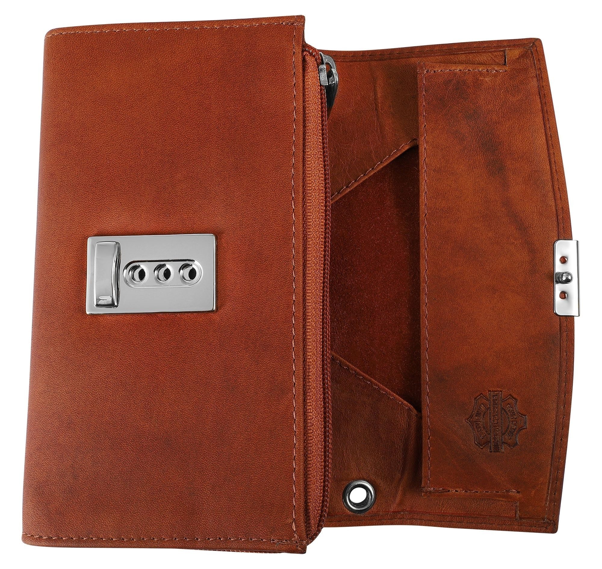 Leonardo Verrelli Geldbörse Vyvian Leonardo Verrelli Echt Leder Kellnergeldbörse