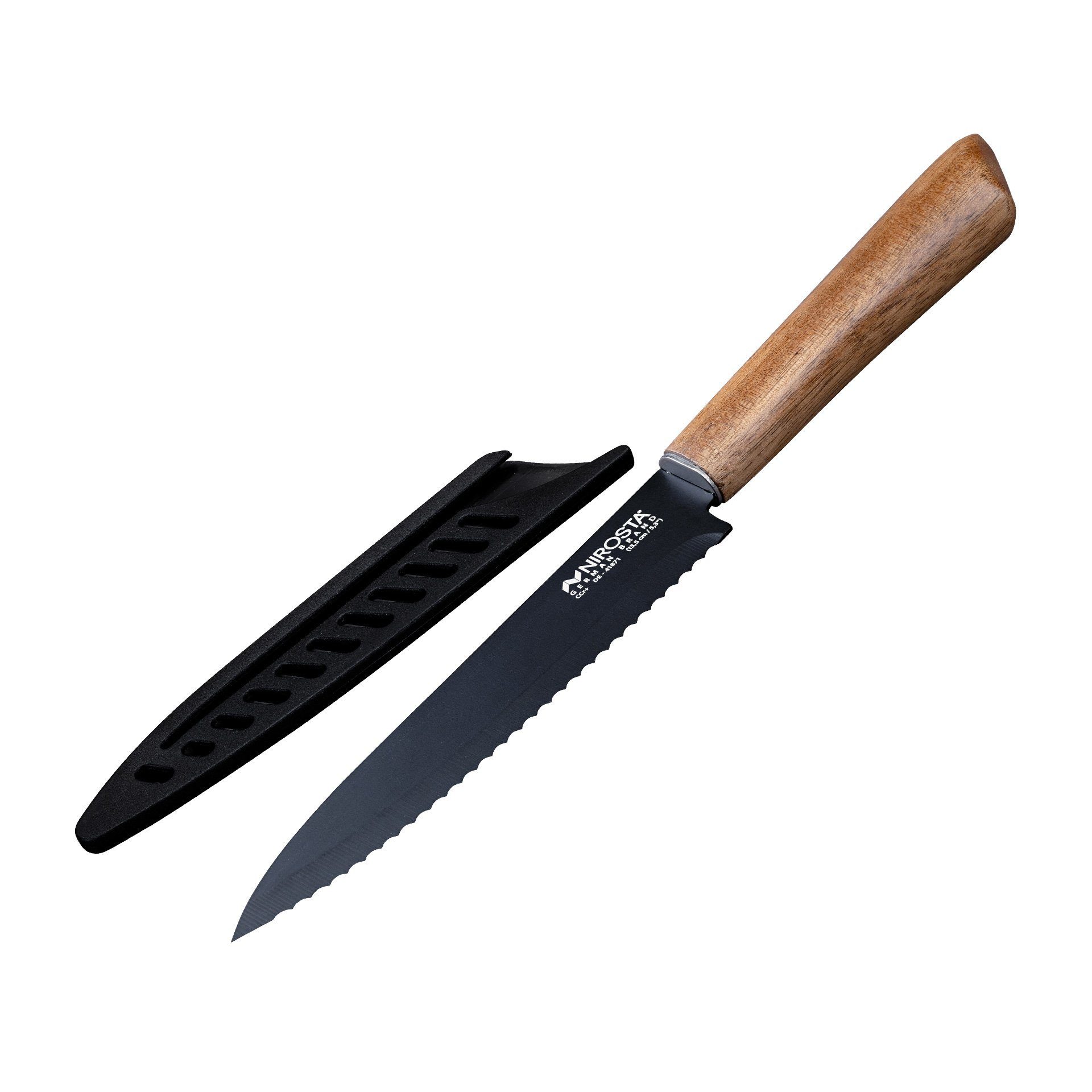 Nirosta Gemüsemesser Küchenmesser gezahnt, Obst- & Gemüseschneider, Edelstahlmesser