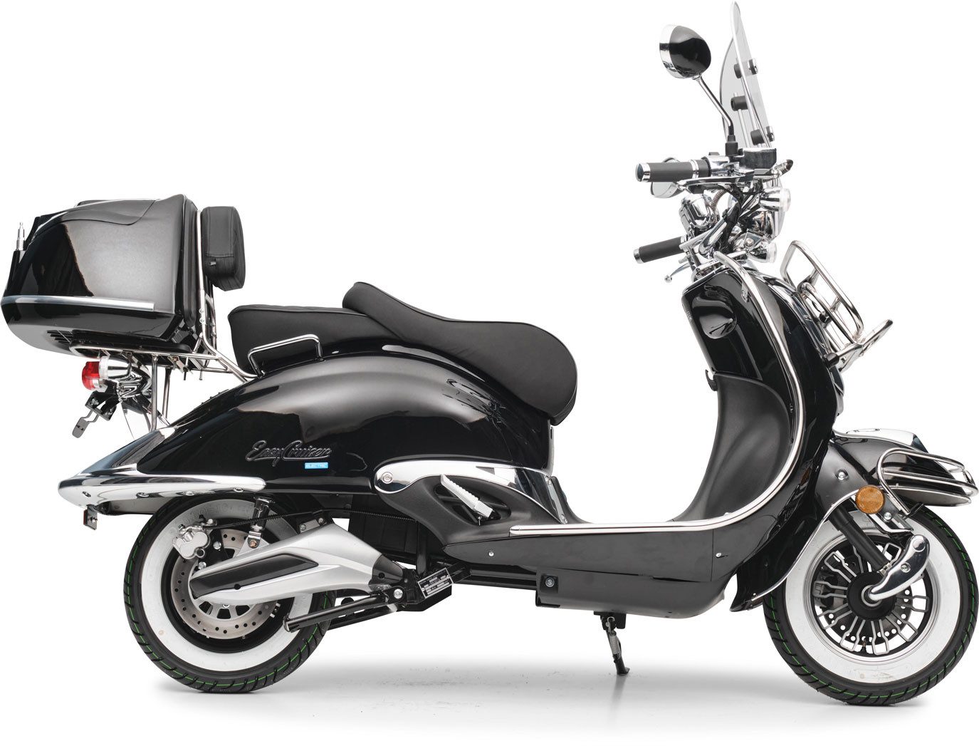 Burnout E-Motorroller EasyCruiser Elektro, 2000 W, 45 km/h, E-Roller Leistungsstarker Bosch Elektromotor