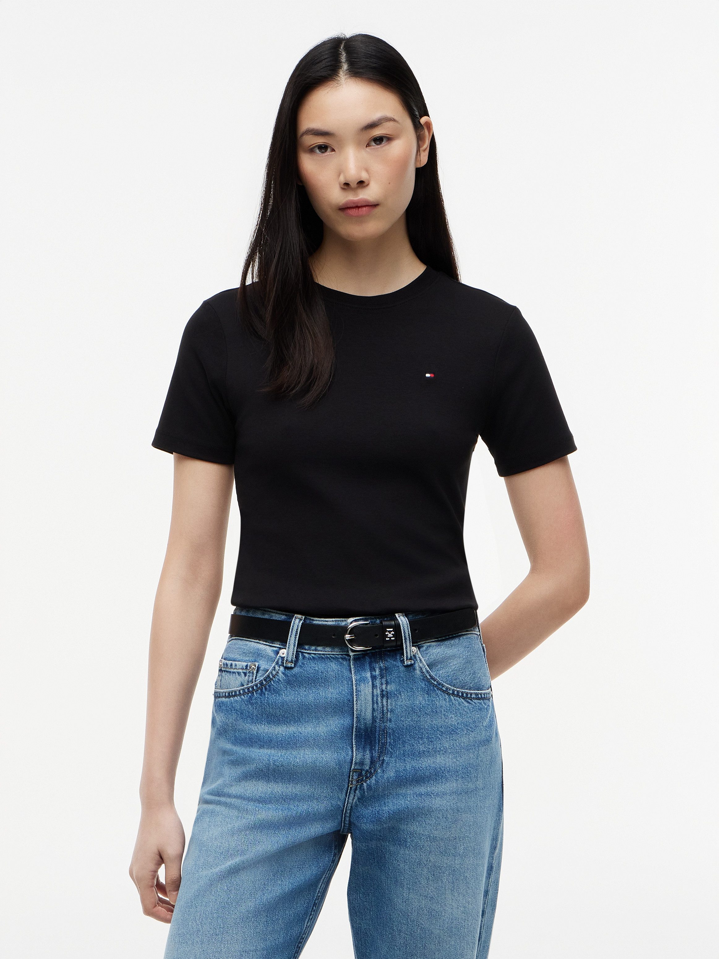 Tommy Hilfiger T-Shirt SLIM CODY C-NK Baumwolle, slim fit