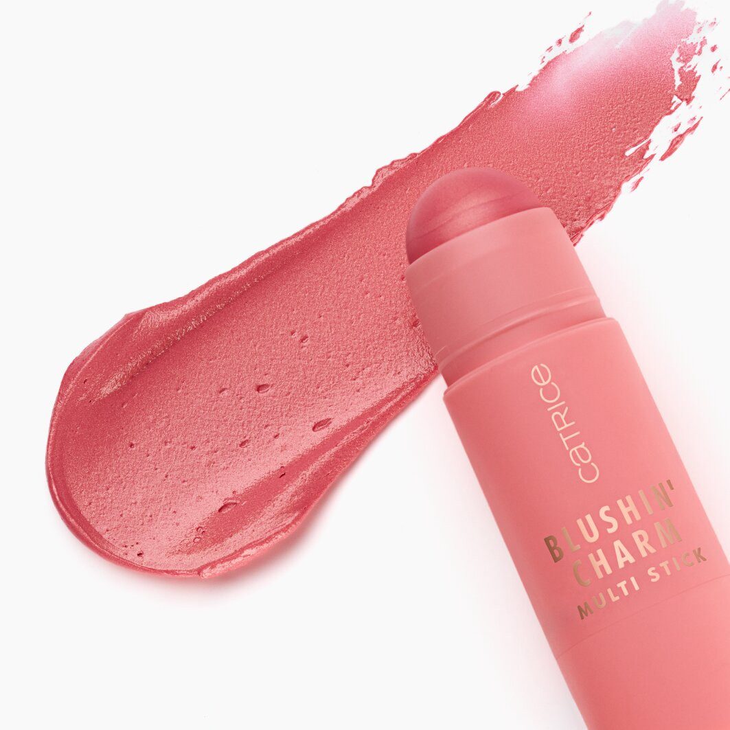 Catrice Rouge Blushin' Charm Multi Stick, 3-tlg., Variable Deckkraft, cremige, nicht klebende Textur, gut verblendbar.