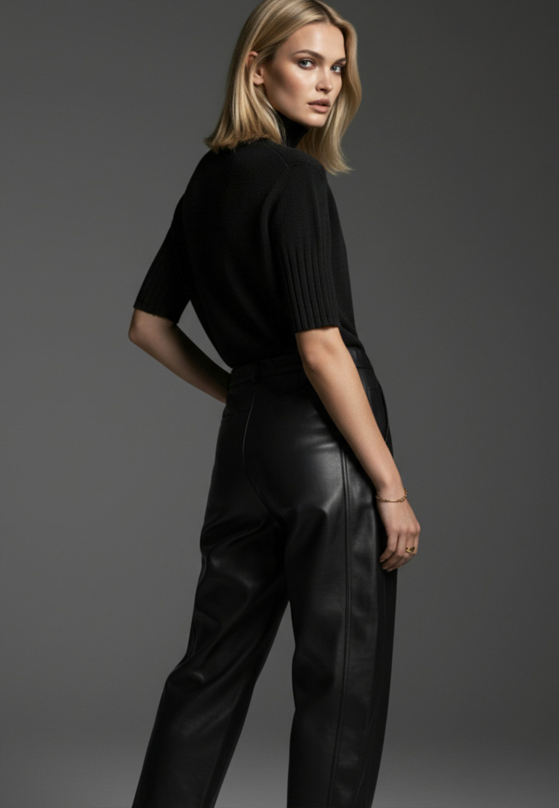 Andijamo-Fashion Stretch-Hose SOFT BARREL moderne Silhouette, ovaler Beinve günstig online kaufen