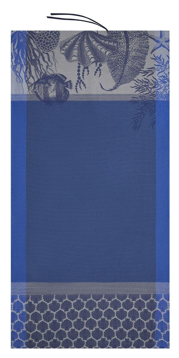 Le Jacquard Francais Strandtuch Strandtuch Recifs Azur 100x200 cm, (1-St), Waffelpiqué