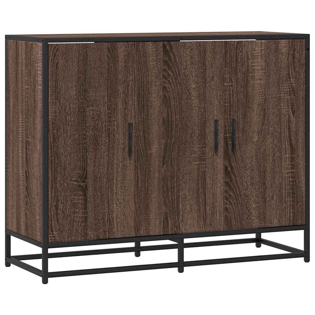 vidaXL Sideboard Sideboard Braun Eichen-Optik 94x35x76 günstig online kaufen