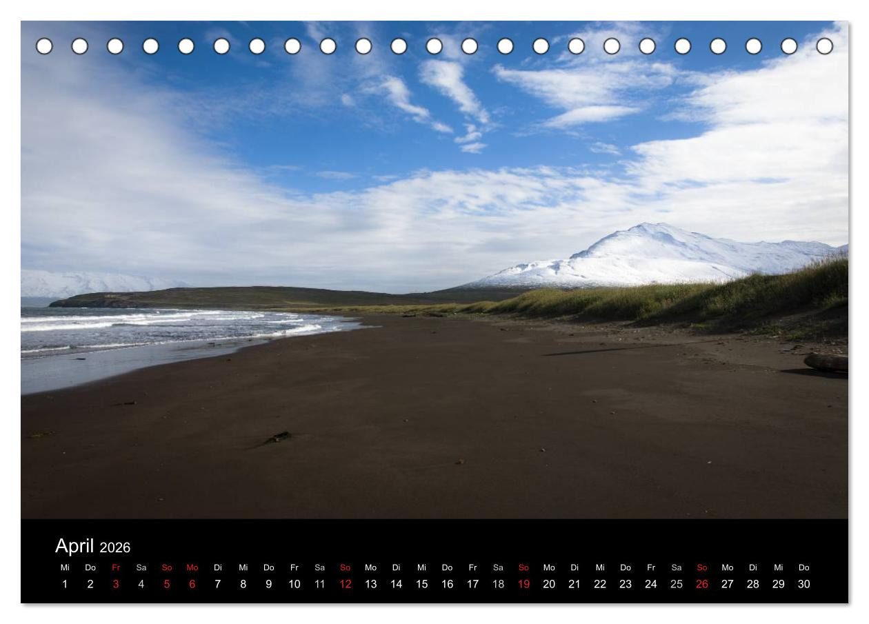 CALVENDO Wandkalender Island (Tischkalender 2026 DIN A5 quer), CALVENDO Monatskalender