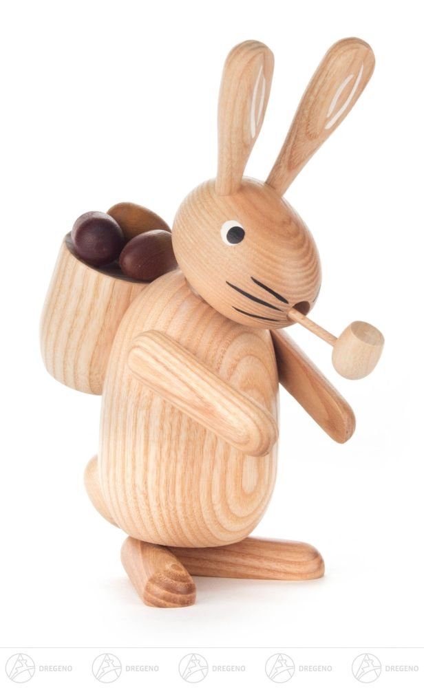 Räucher-Hase ca mit Ostern Dregeno Frühjahr Eierkorb x Breite Osterhase Erzgebirge Höhe natur &