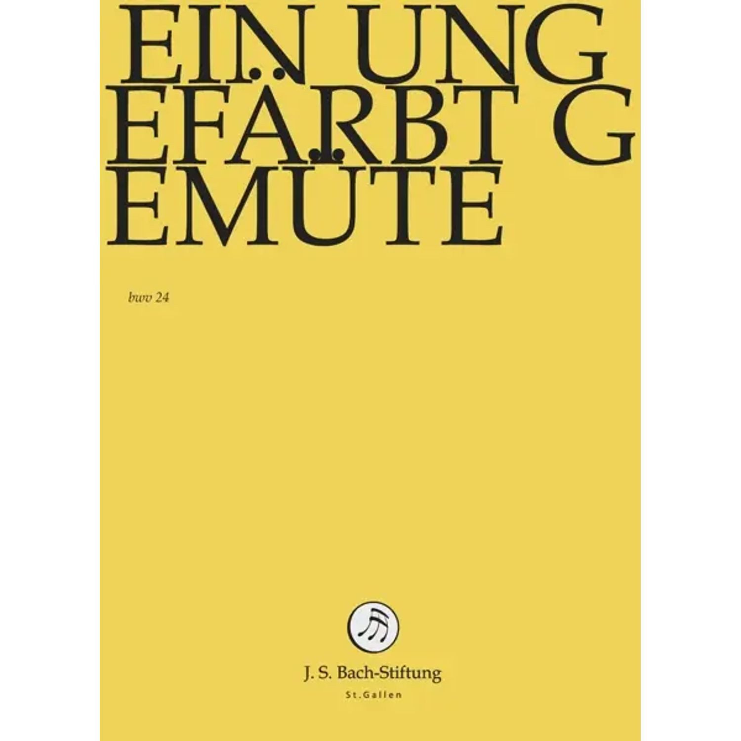 DVD Bach-Kantaten-Edition der Bach-Stiftung St.Gallen - Kantate BWV 24