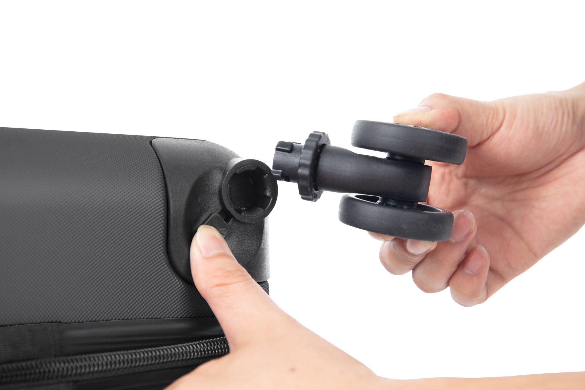 Suitline Handgepäckkoffer Suitline, 4 Rollen, Untersitz Koffer 47 cm, abnehmbare Rolle, ABS, TSA