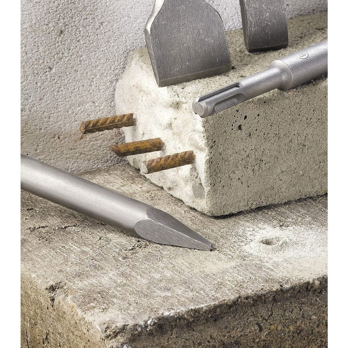 kwb Meißel-Set kwb Professional SDS max Flachmeißel (Länge 600 mm, Schneide 25 mm, Sp, kwb Professional SDS max Flachmeißel (Länge 600 mm, Schneide 25 mm, Sp