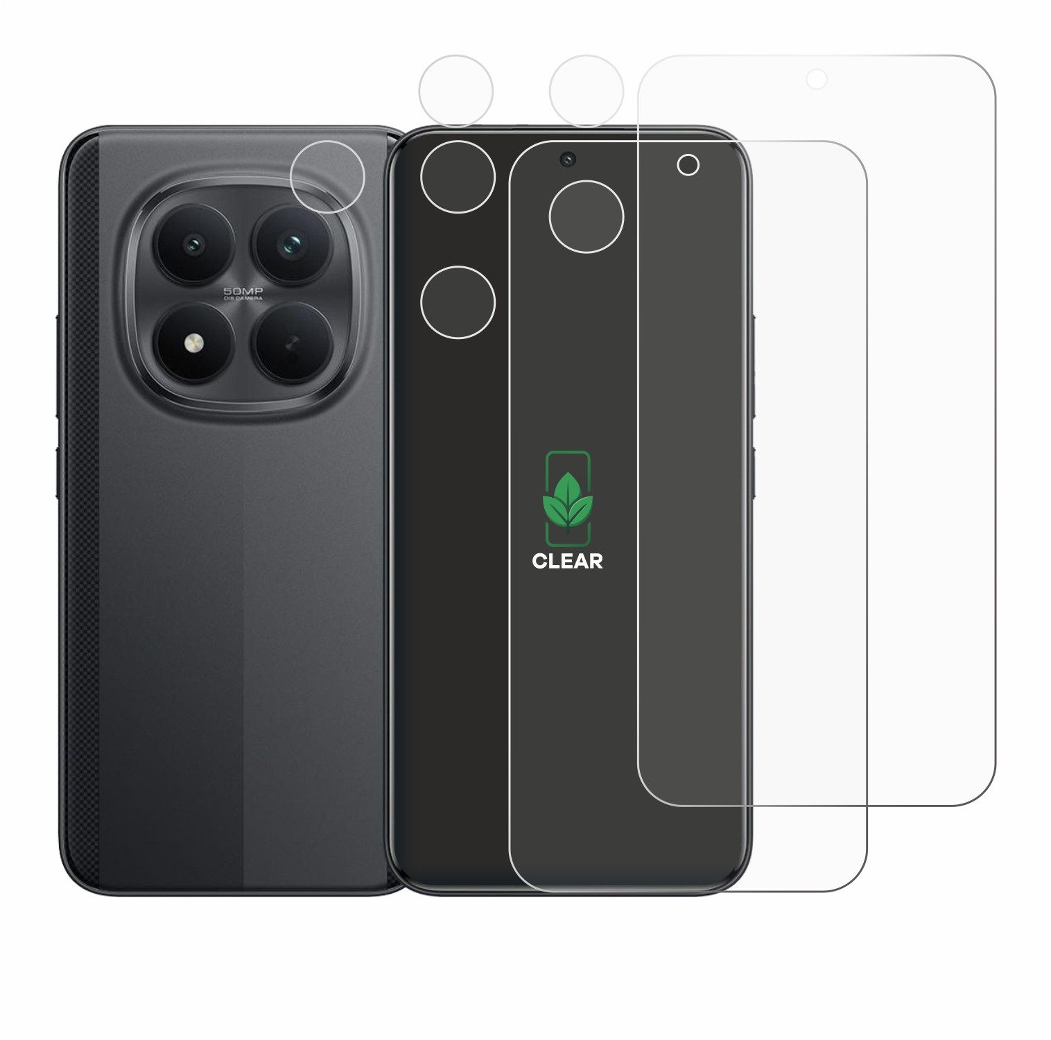 ScreenLeaf Displayschutzfolie Schutzfolie für Xiaomi Poco M8 Pro (Display+Kamera), 2 Stück, Displayschutz Schutz Folie Klar Transparent