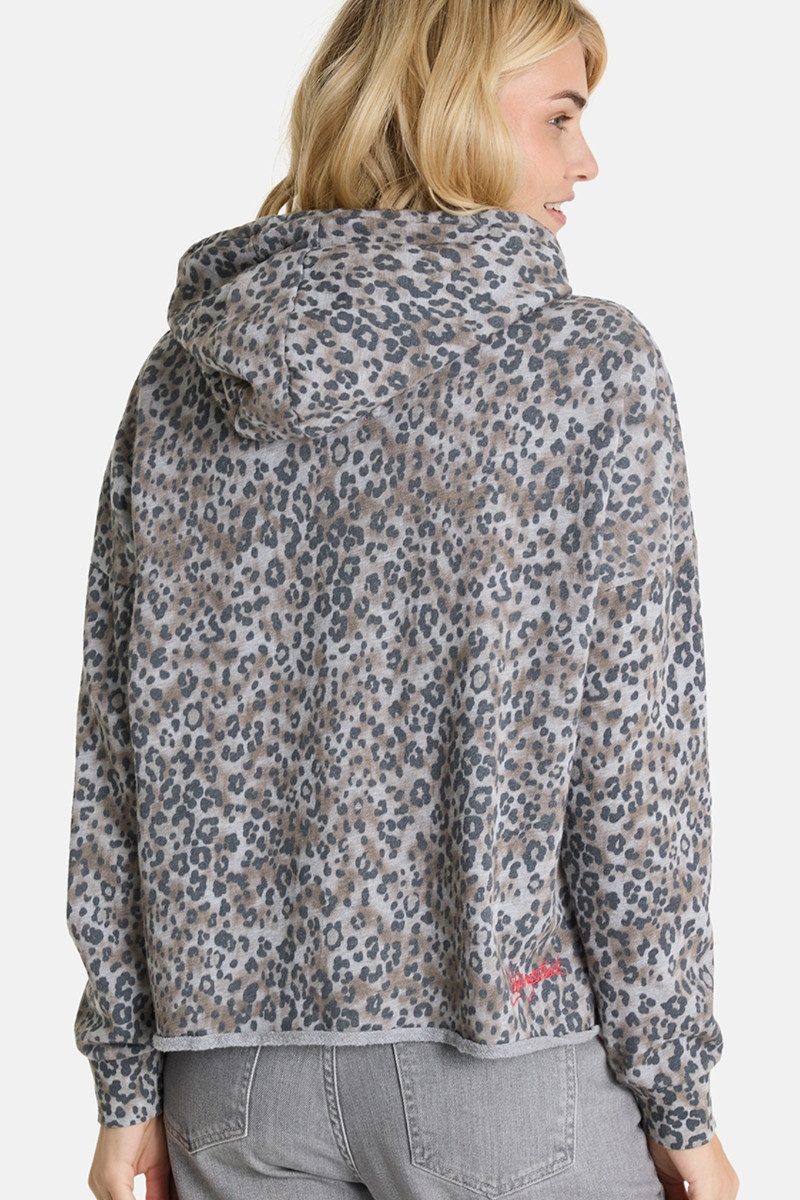 Lieblingsstück Rundhalspullover Hoodie Damen - MIO - anthra meliert – Bild 2 von 5
