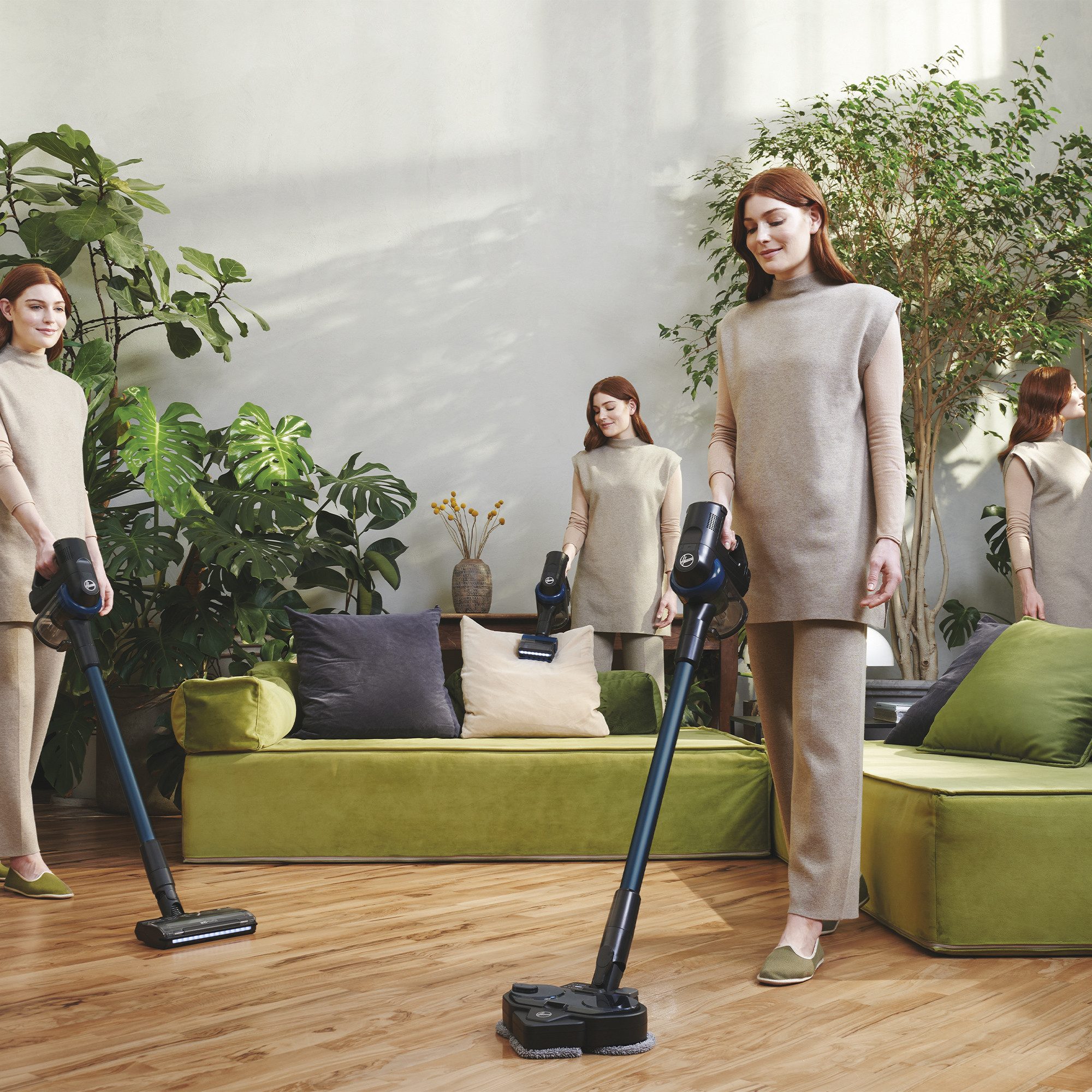 Hoover Akku-Saugwischer HF410YP3 011, 240 W, beutellos, ANTI-TWIST, Herausnehmbare und waschbare Filter