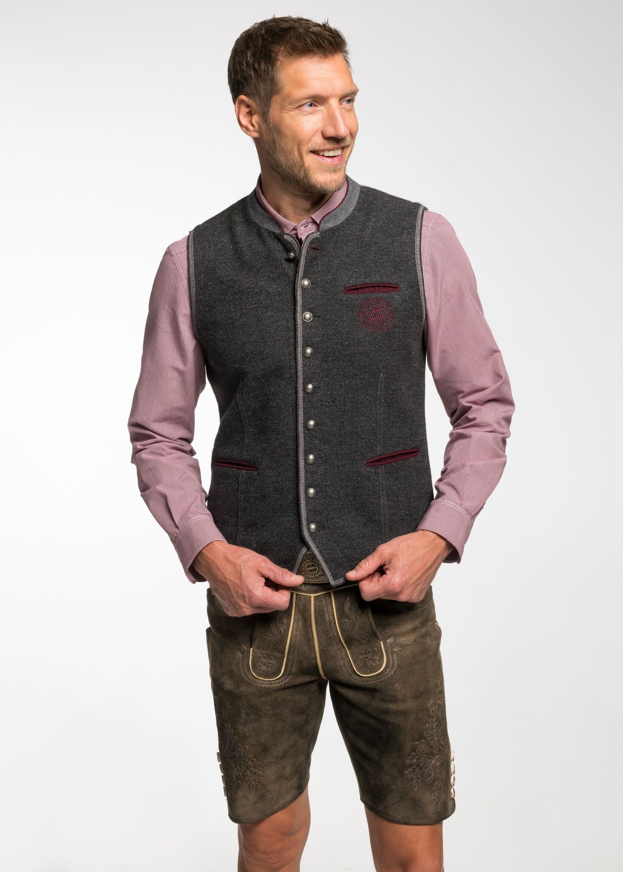 Spieth & Wensky Trachtenweste FCB - Erock (1-tlg) mit FCB-Stickerei günstig online kaufen