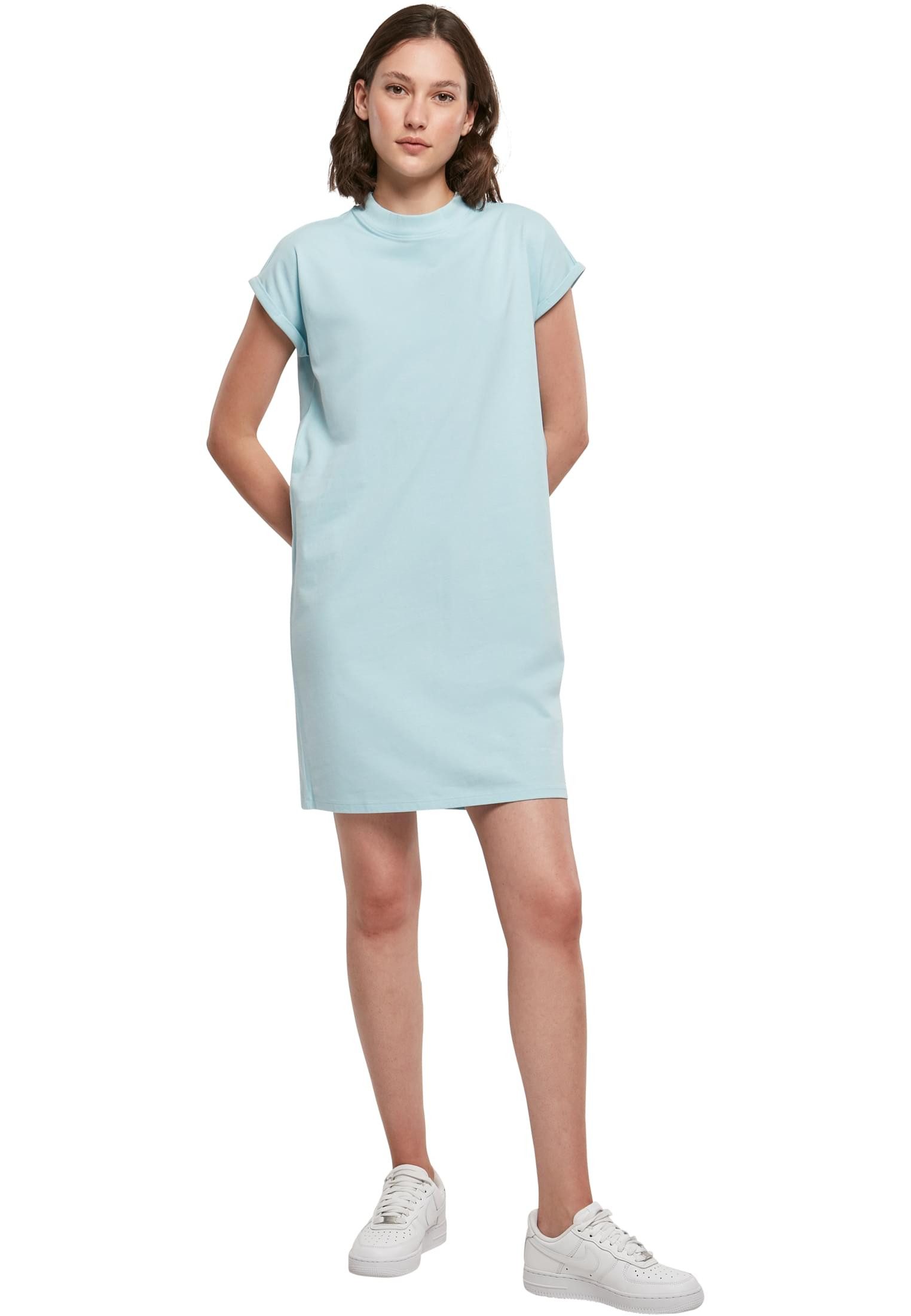 urbandreamz Jerseykleid Damen Kleid überschnittene Schultern Jersey Turn Up Ärmel – Bild 5 von 5