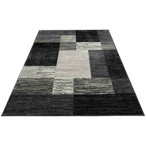 Teppich Melvin, my home, rechteckig, Höhe: 8 mm, schön weich, flacher Teppich Karo-Muster