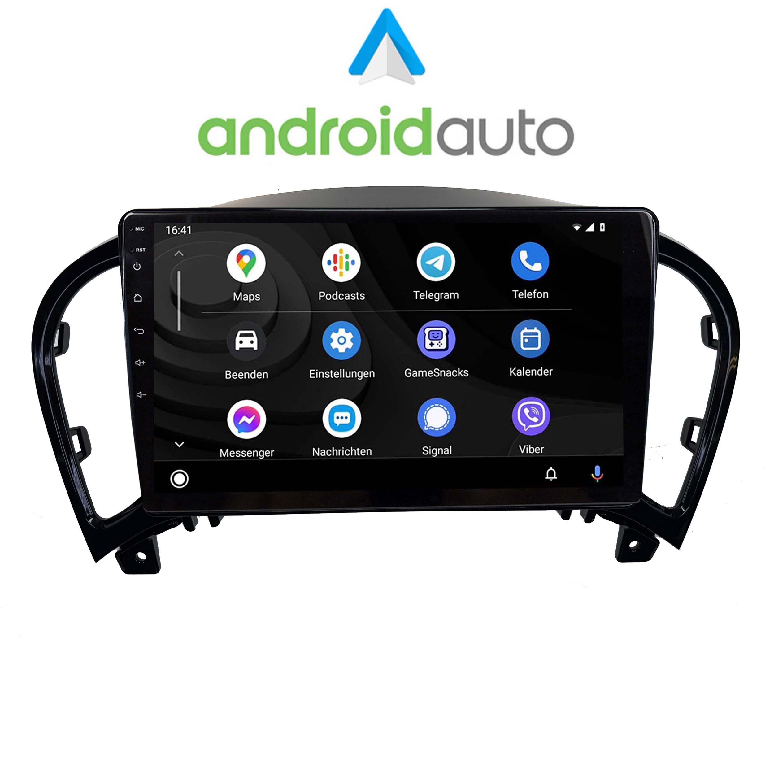 TAFFIO Für Nissan Juke 9" Touch Android Autoradio GPS CarPlay AndroidAuto Einbau-Navigationsgerät