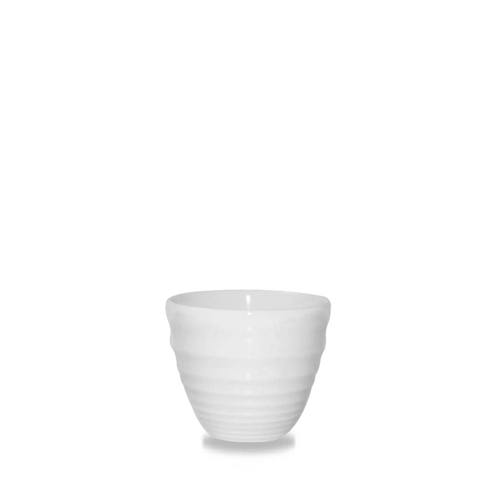 Sauciere Super Vitrified Ripple Dip Schale Weiß 7cm/11cl, 12 Stück