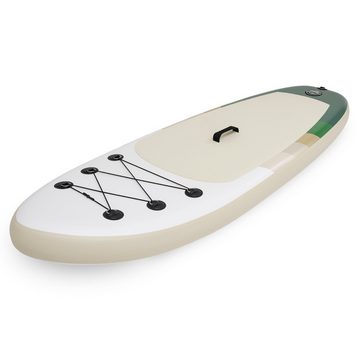 HyperMotion Inflatable SUP-Board mit Paddel für Kinder 215 cm - Grün