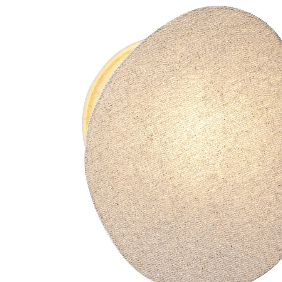 Qazqa Tischleuchte Organica, ohne Leuchtmittel, E27, Beige, Japandi, Leinen günstig online kaufen