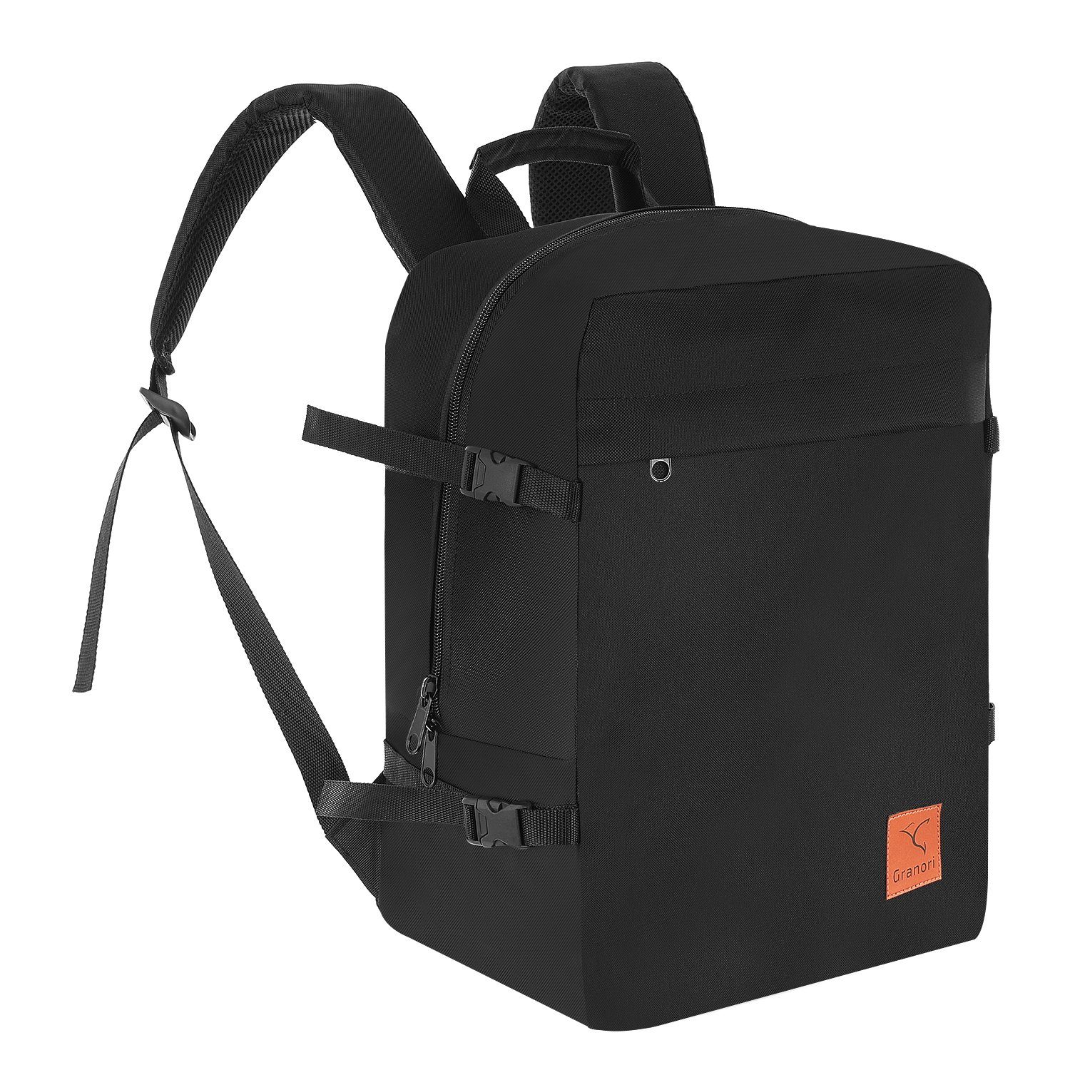 Granori Rucksack 40x30x20 cm Superior – Leichter Flugzeug Handgepäck Backpack 24 L, mit atmungsaktivem Rückenteil, Laptopfach und Kompressionsfunktion