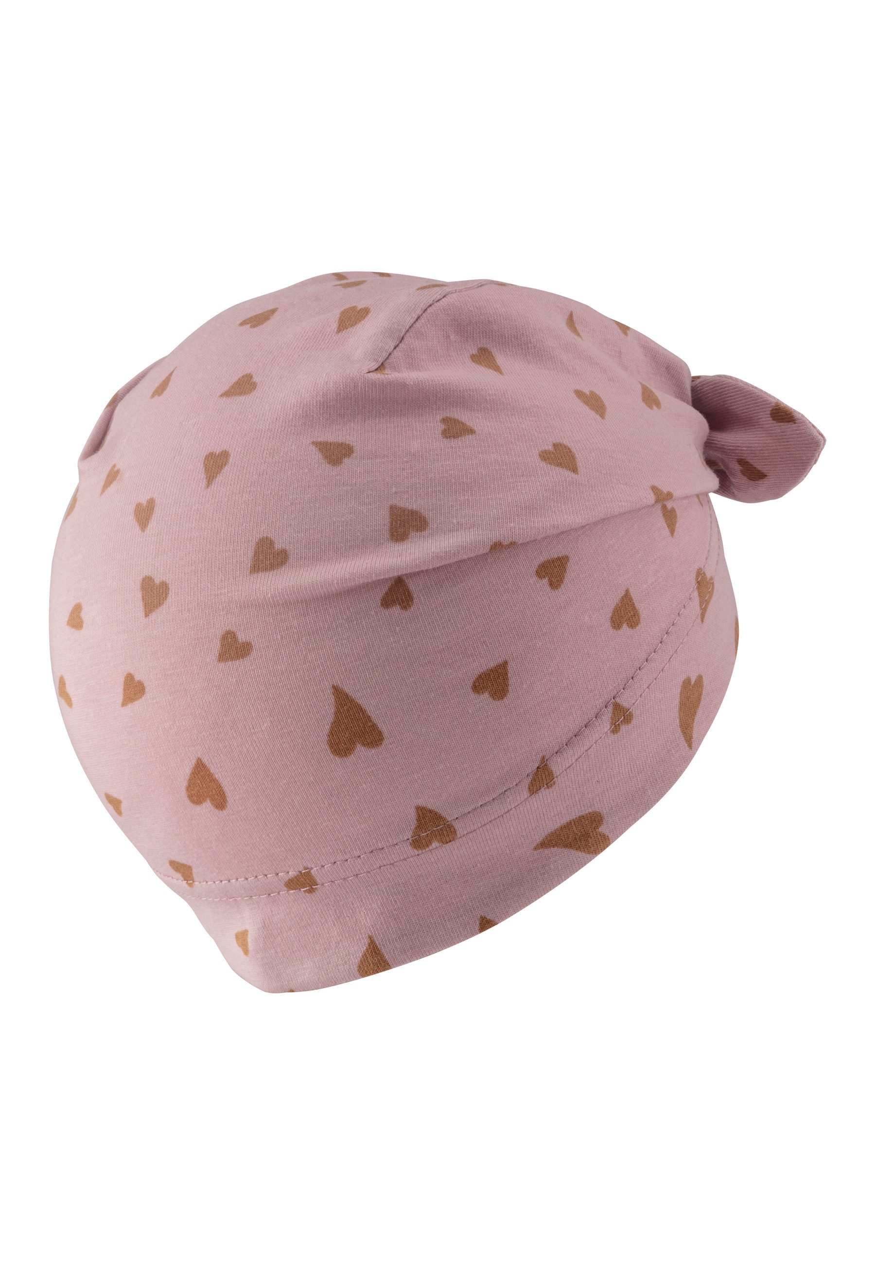 Sterntaler® Schirmmütze Knotenmütze Herzen (1-St) günstig online kaufen