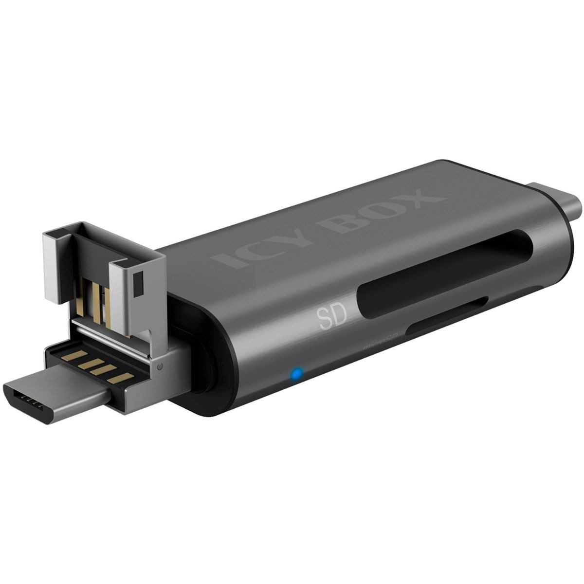 Raidsonic Speicherkartenleser ICY BOX IB-CR201-C3 ext. Kartenleser Multi-USB