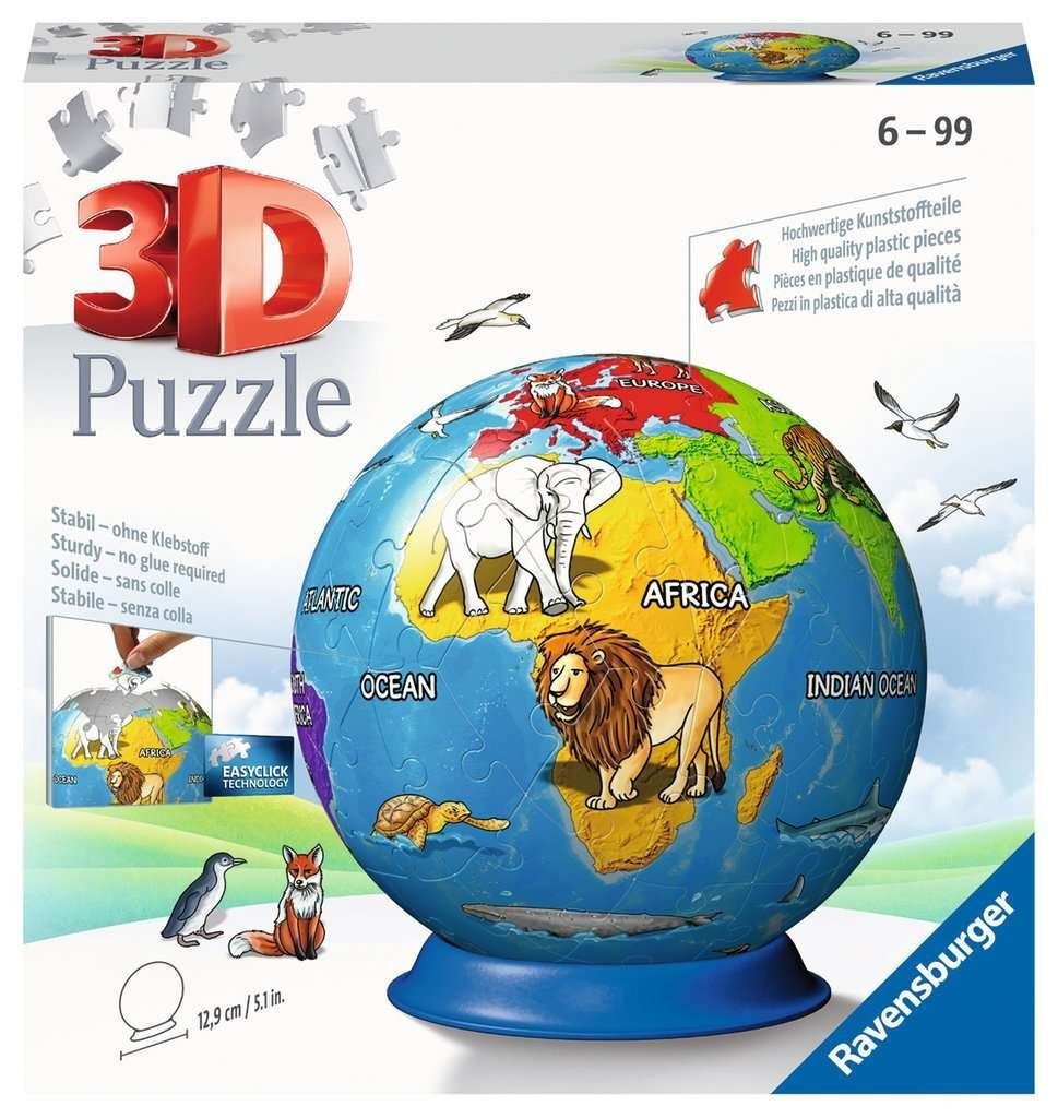Ravensburger Puzzle Puzzleball 3D Kindererde Puzzleteile 72Teile