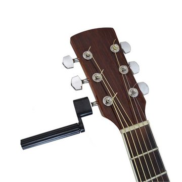 Dunlop Manufactoring Gitarrengurt D38-09BK lang, mit Saitenkurbel