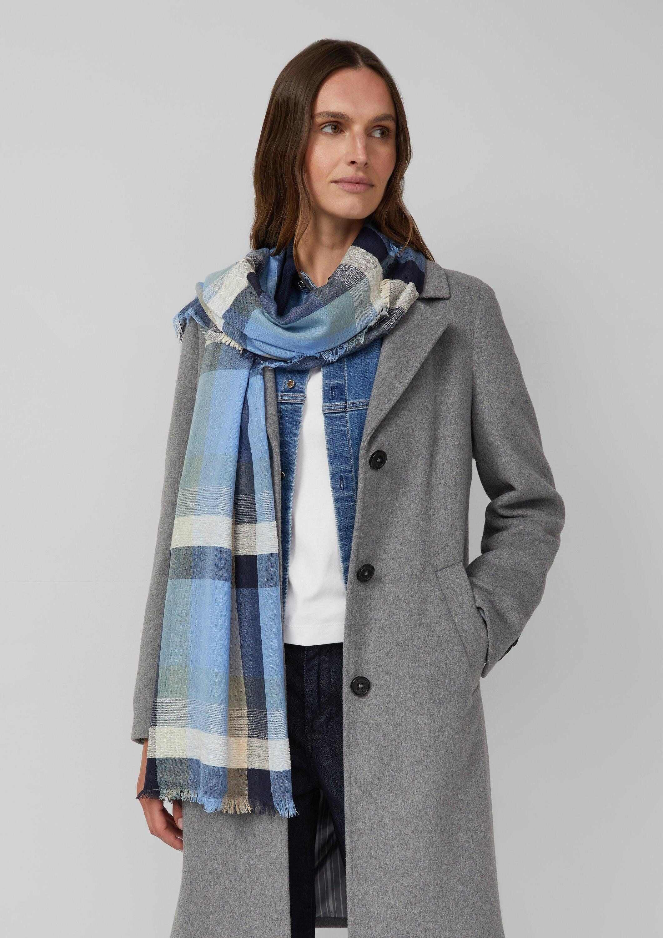 s.Oliver Schal Tuch, Schal mit Karo-Print günstig online kaufen