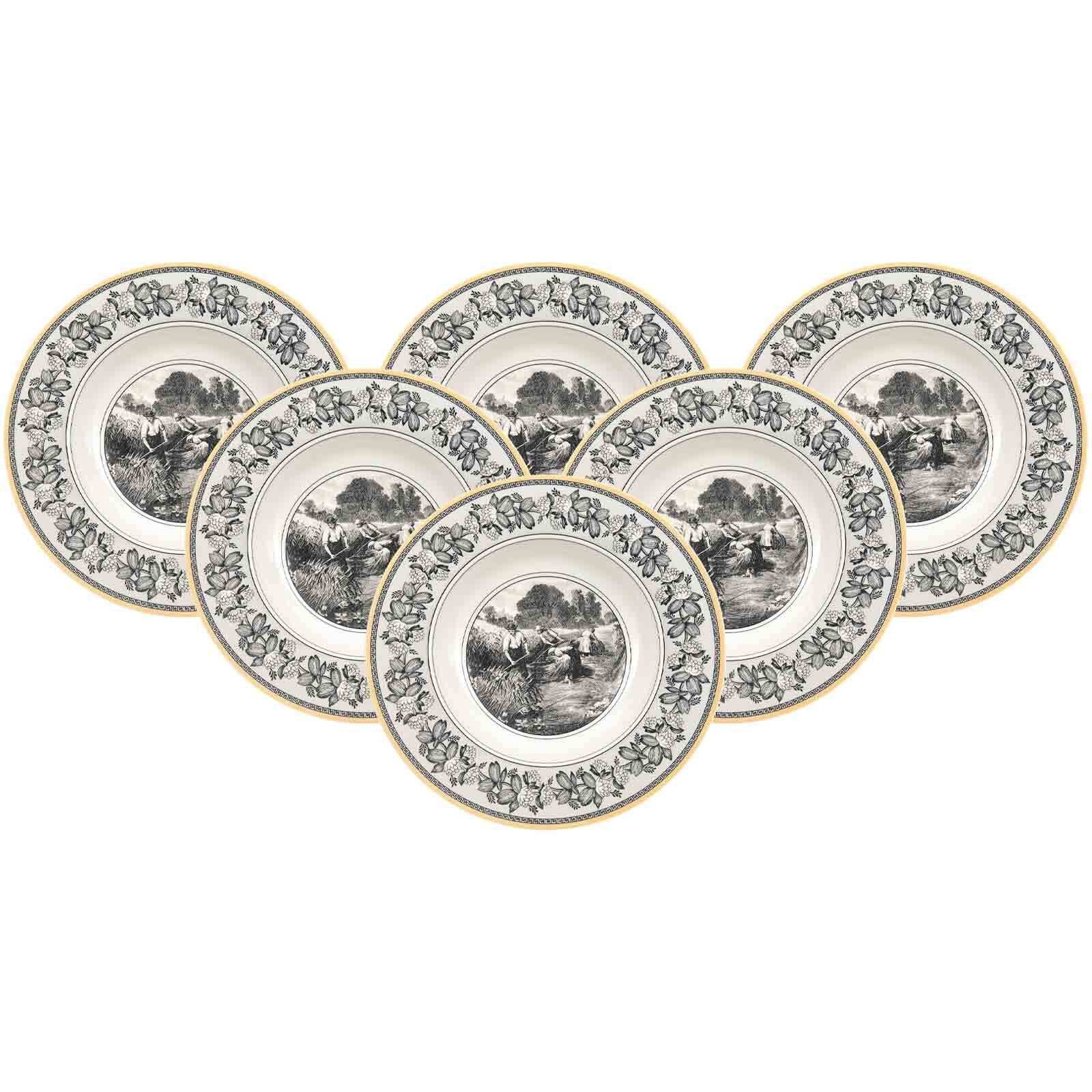 Villeroy & Boch Suppenteller Audun Ferme Suppenteller ø 24,2 cm 6er Set, (6 St)