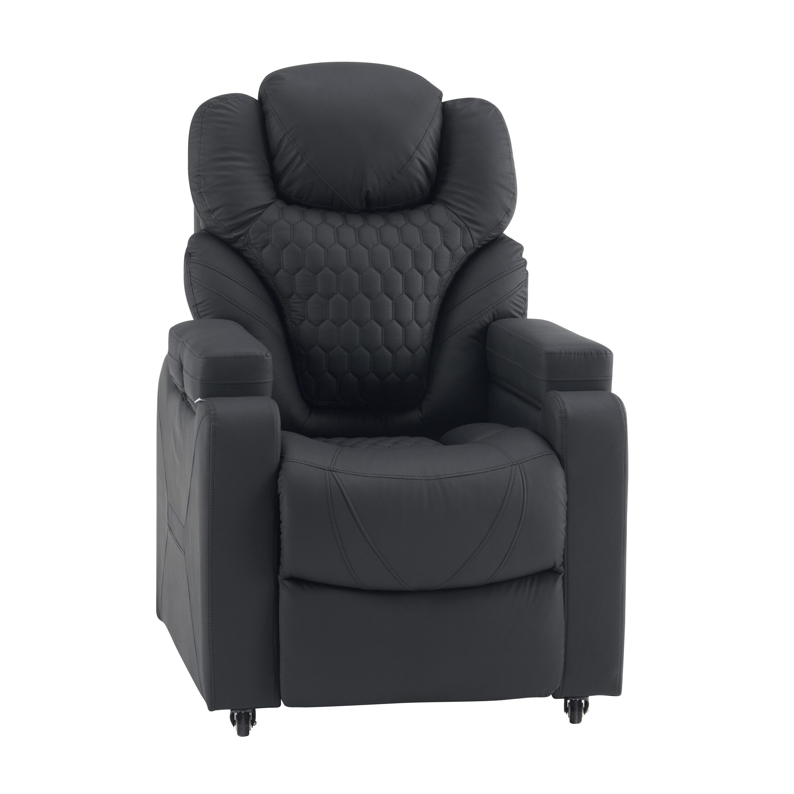 hjh OFFICE Loungesessel Loungesessel Game Sport RX Kunstleder, Gaming Relax Sessel mit Kopfstütze, 90–170° Neigungswinkel, drehbar