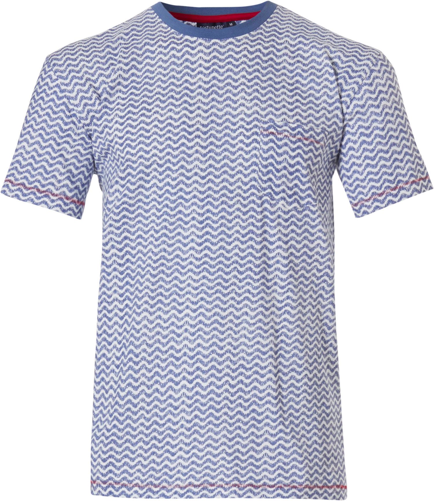 Pyjamaoberteil Herren Pyjamashirt mit kurzem Arm