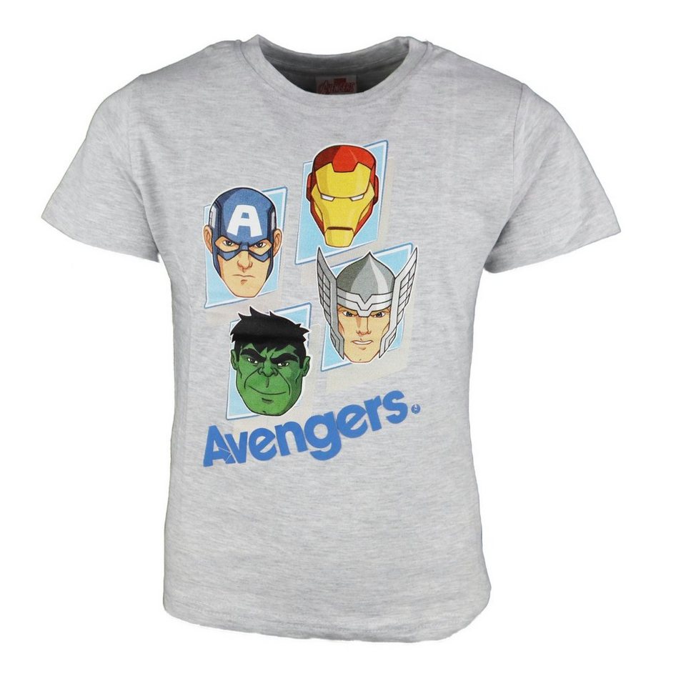 MARVEL T-Shirt Marvel Avengers Kinder Jungen Shirt Gr. 104 bis 134, Hulk,  Thor, Iron Man, captain America