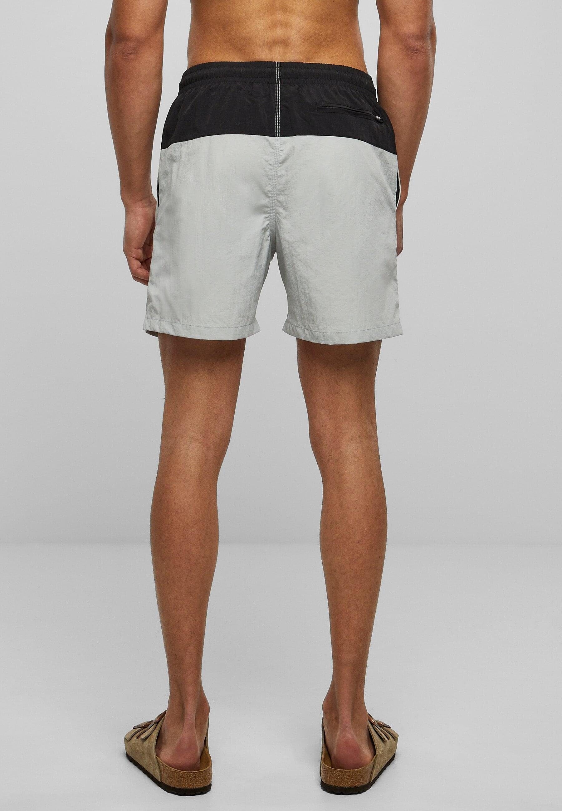 URBAN CLASSICS lightasphalt/black Shorts Badeshorts Swim Herren