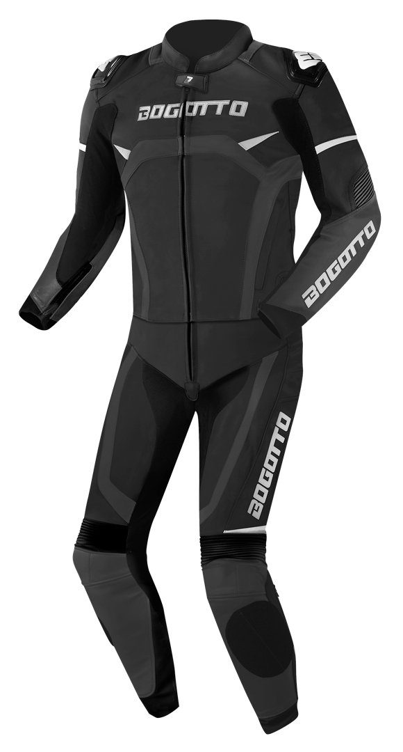 Bogotto Motorradkombi Misano 2-Teiler Motorrad Lederkombi protektoren reflektierende