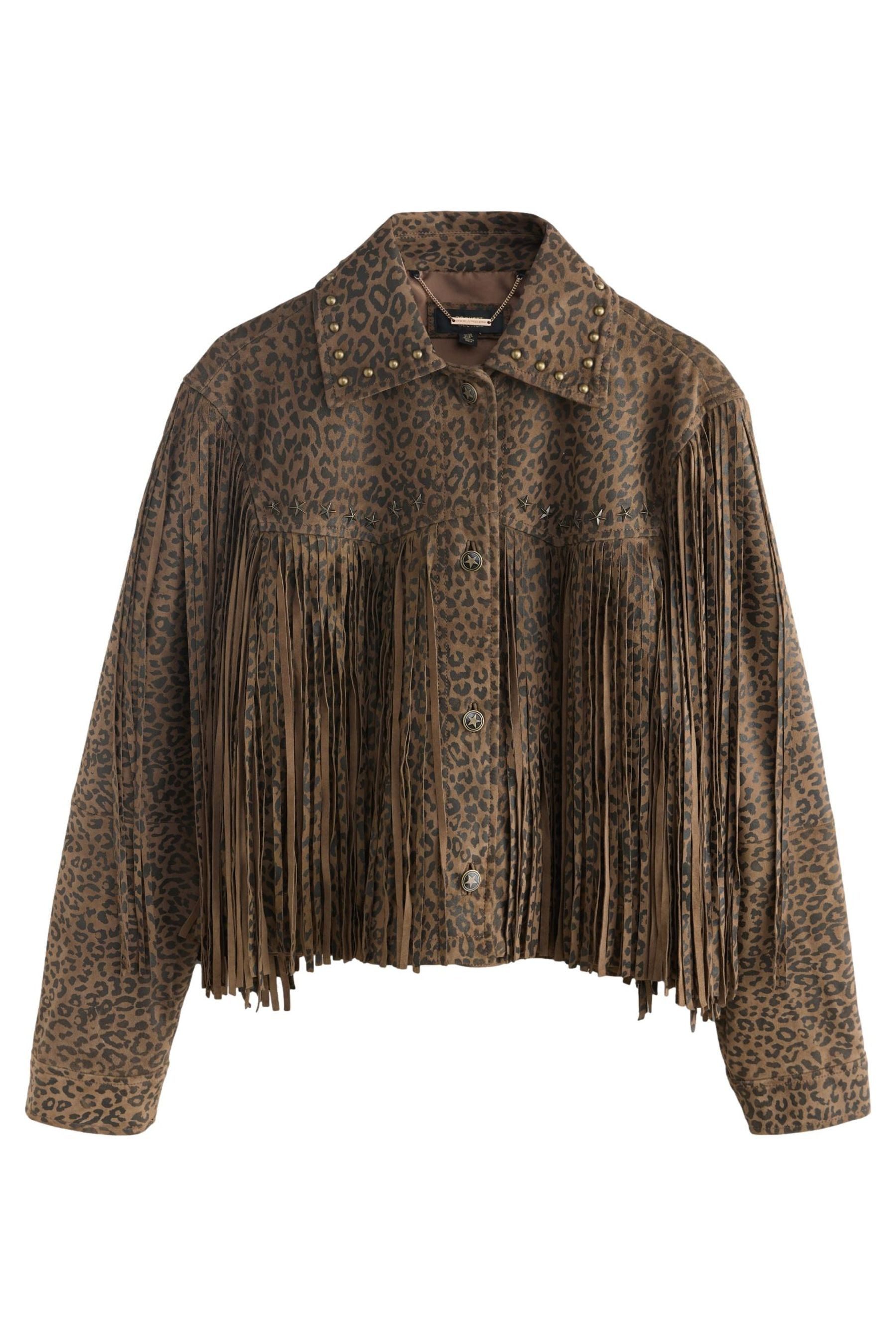 Rockett St George Lederjacke Rockett St George Velourslederjacke mit Fransen (1-St)