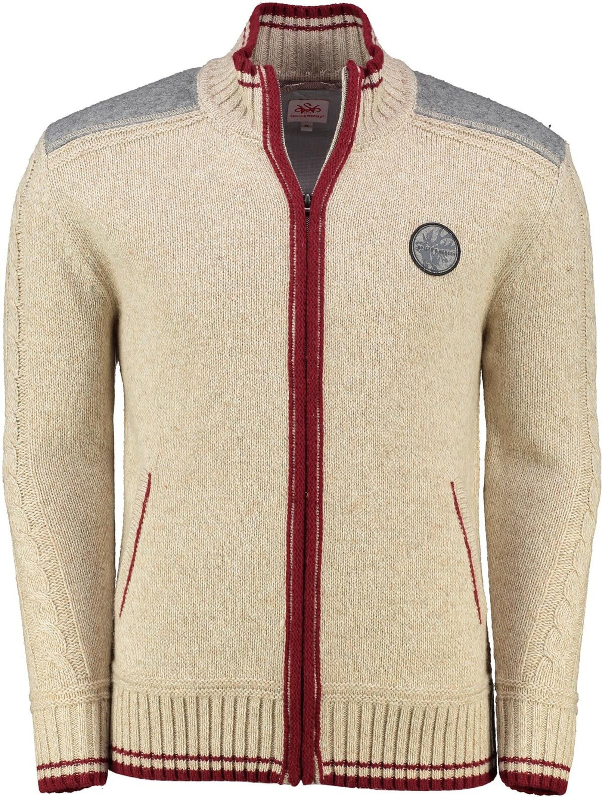 Spieth & Wensky Trachtenstrickjacke SPIETH & WENSKY Strickjacke Betzbach beige