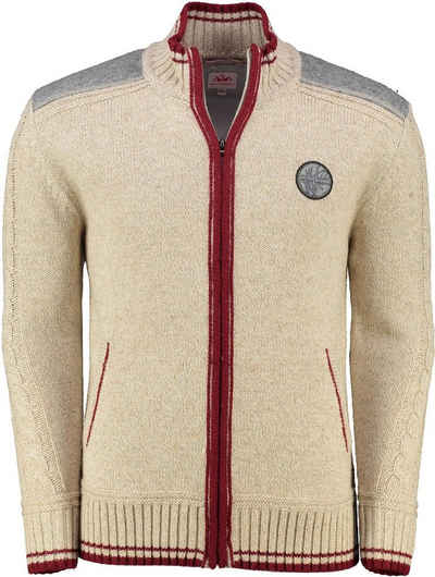 Spieth & Wensky Trachtenstrickjacke SPIETH & WENSKY Strickjacke Betzbach beige