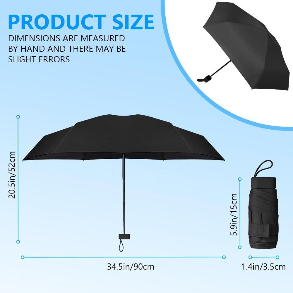 feinlux Taschenregenschirm CT0858-Schwarz
