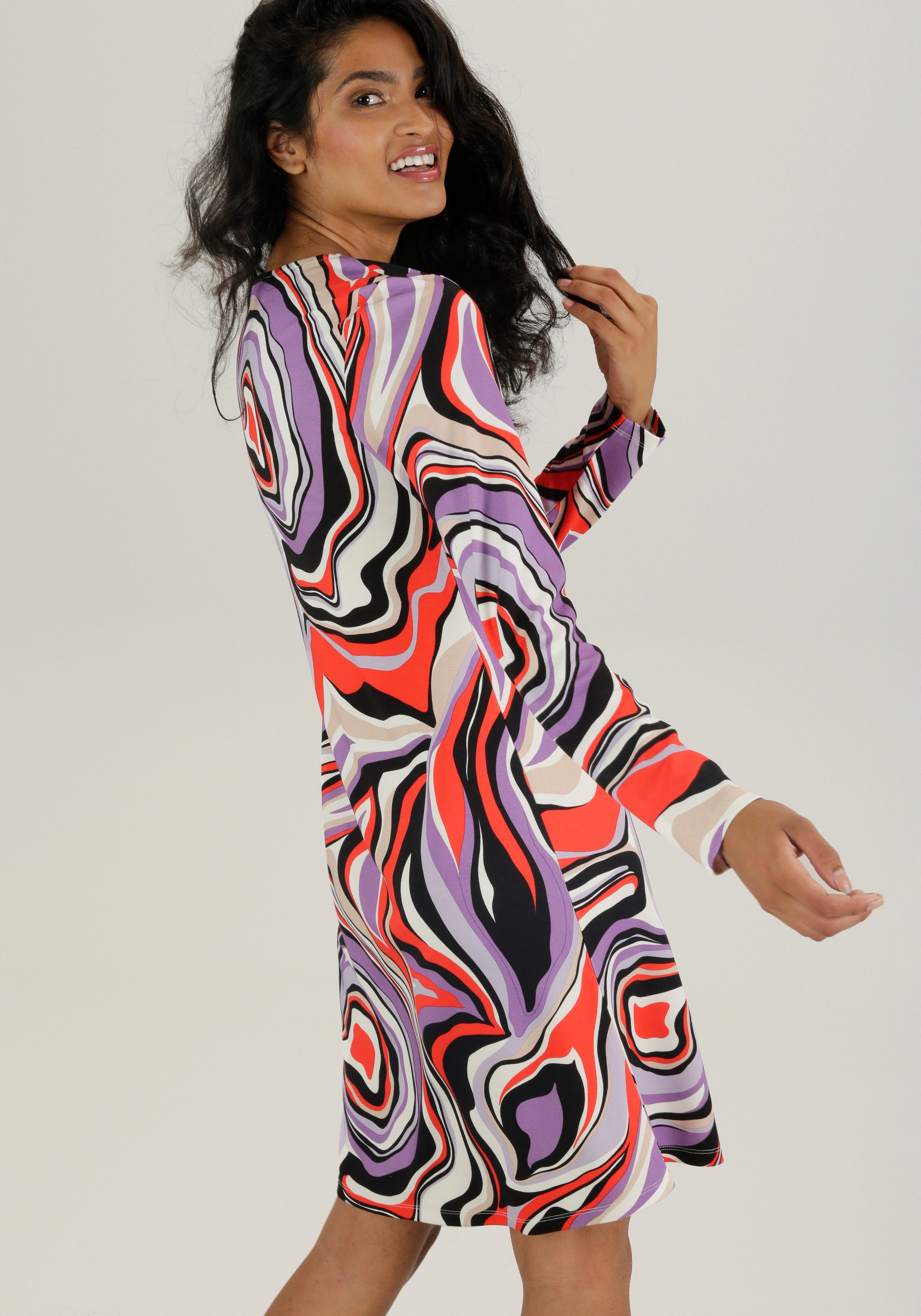 Aniston SELECTED Minikleid in leicht ausgestellter günstig online kaufen