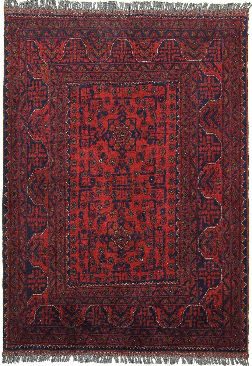 Orientteppich Khal Mohammadi 105x145 Handgeknüpfter Orientteppich, Nain Trading, rechteckig, Höhe: 6 mm