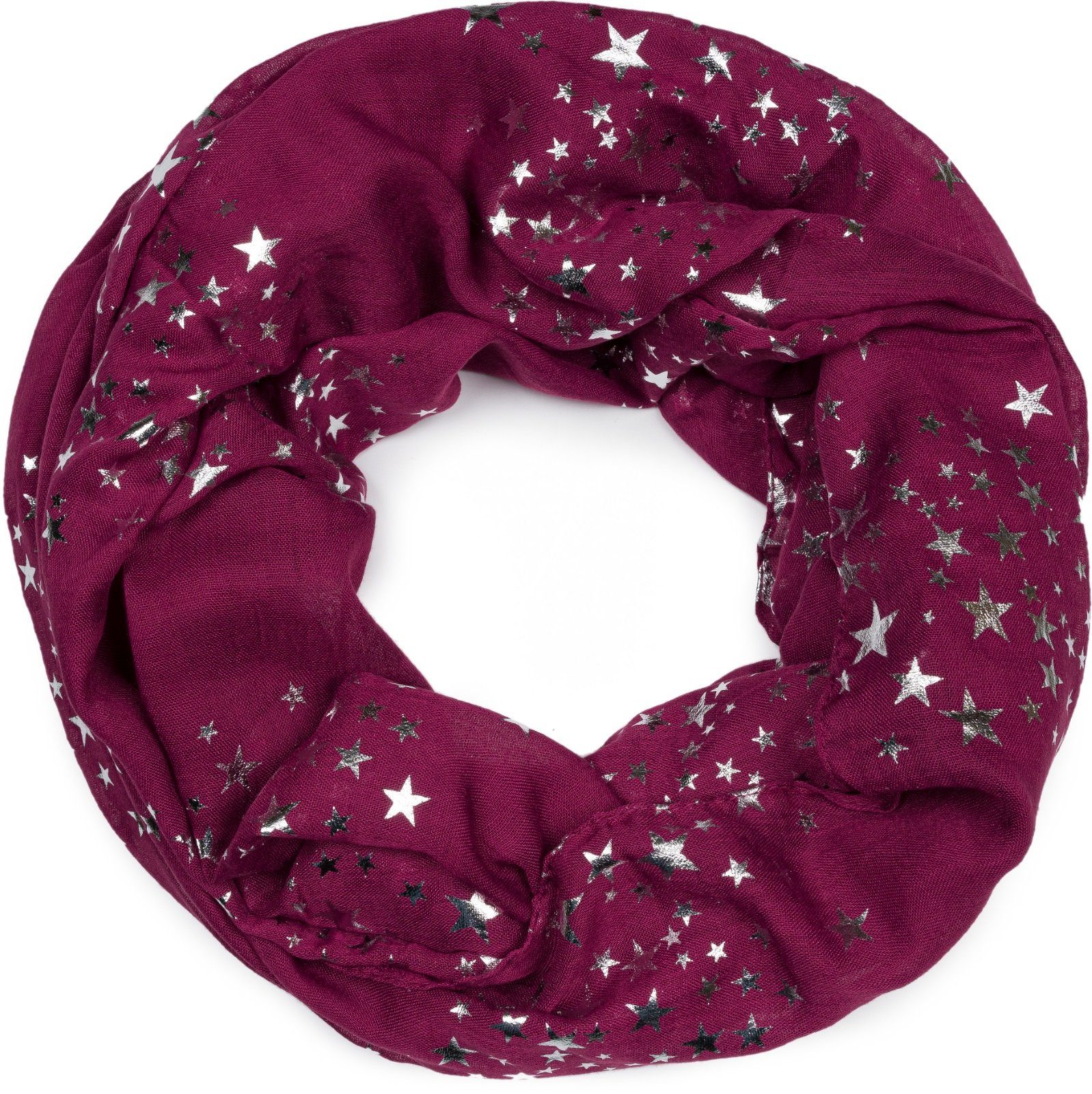 Loop Loop Schal mit Metallic Sterne Print